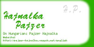 hajnalka pajzer business card